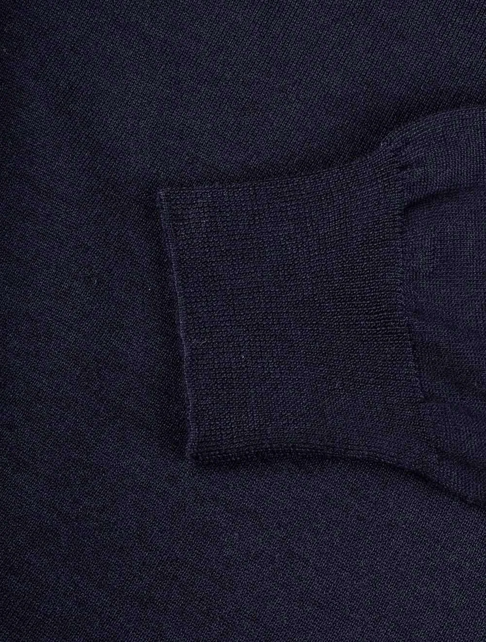 3 Button Longsleeve Polo Shirt Navy