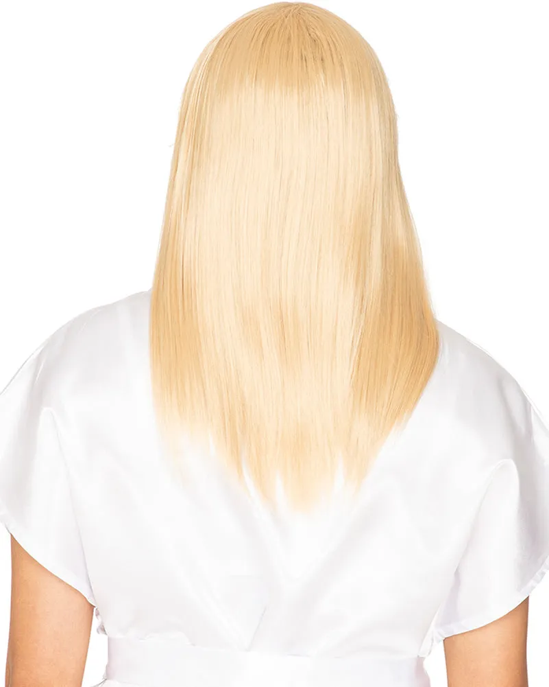 70s The Anna Deluxe Long Blonde Wig
