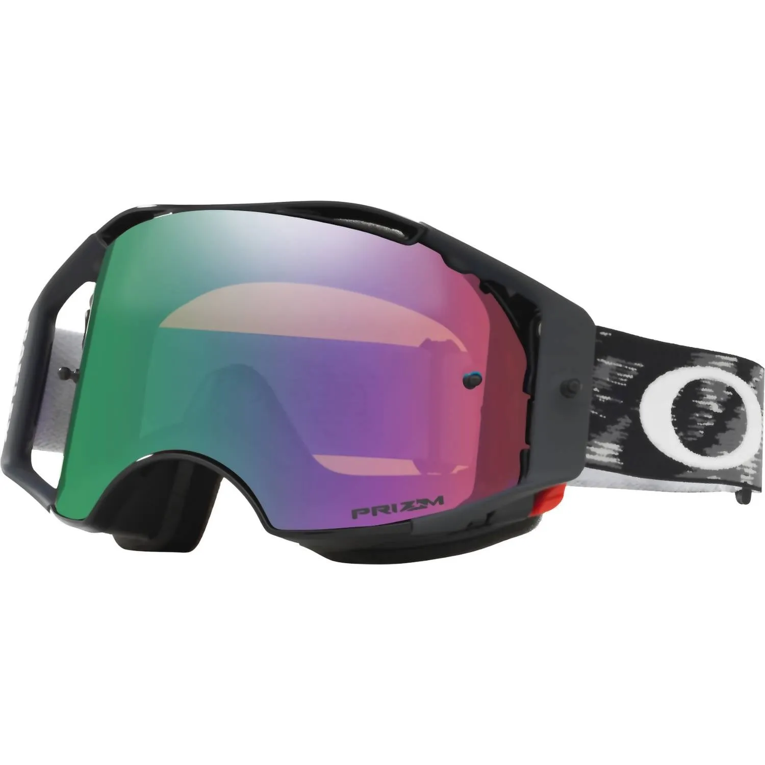 Airbrake Mx Goggles In Prizm Mx Jade Iridium Lenses,  Jet Black Strap