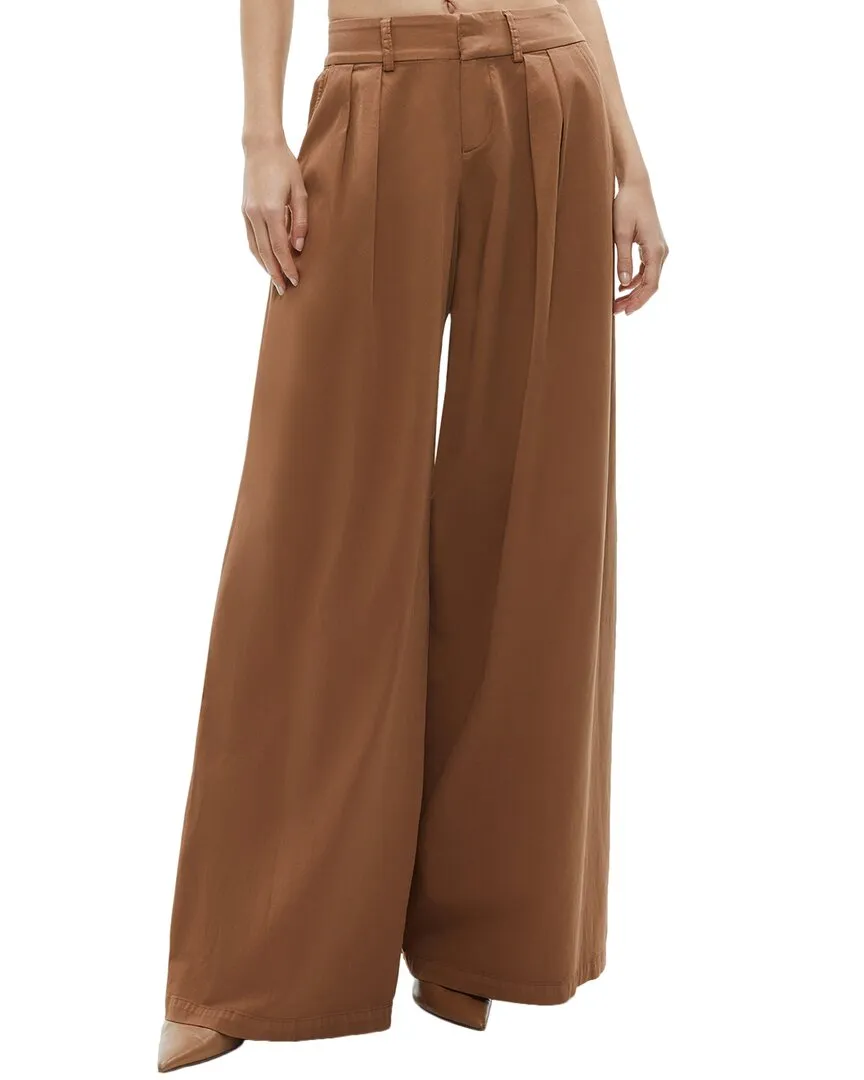 alice   olivia Garbo Low-Rise Baggy Pleated Trouser