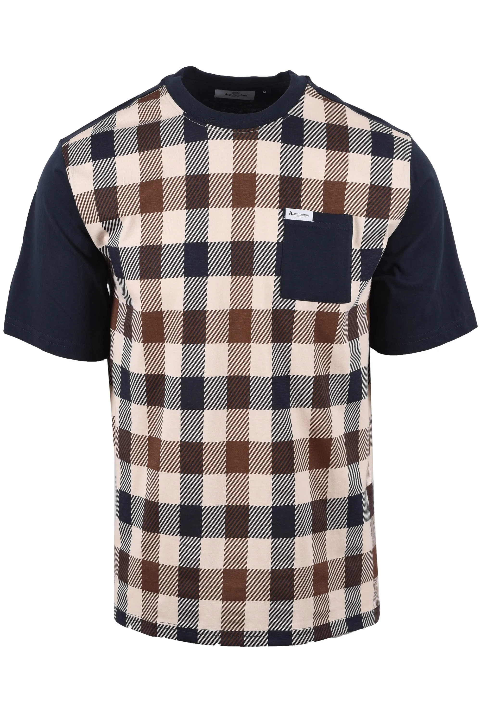 Aquascutum Marco Iconic Front Pocket T-shirt Navy