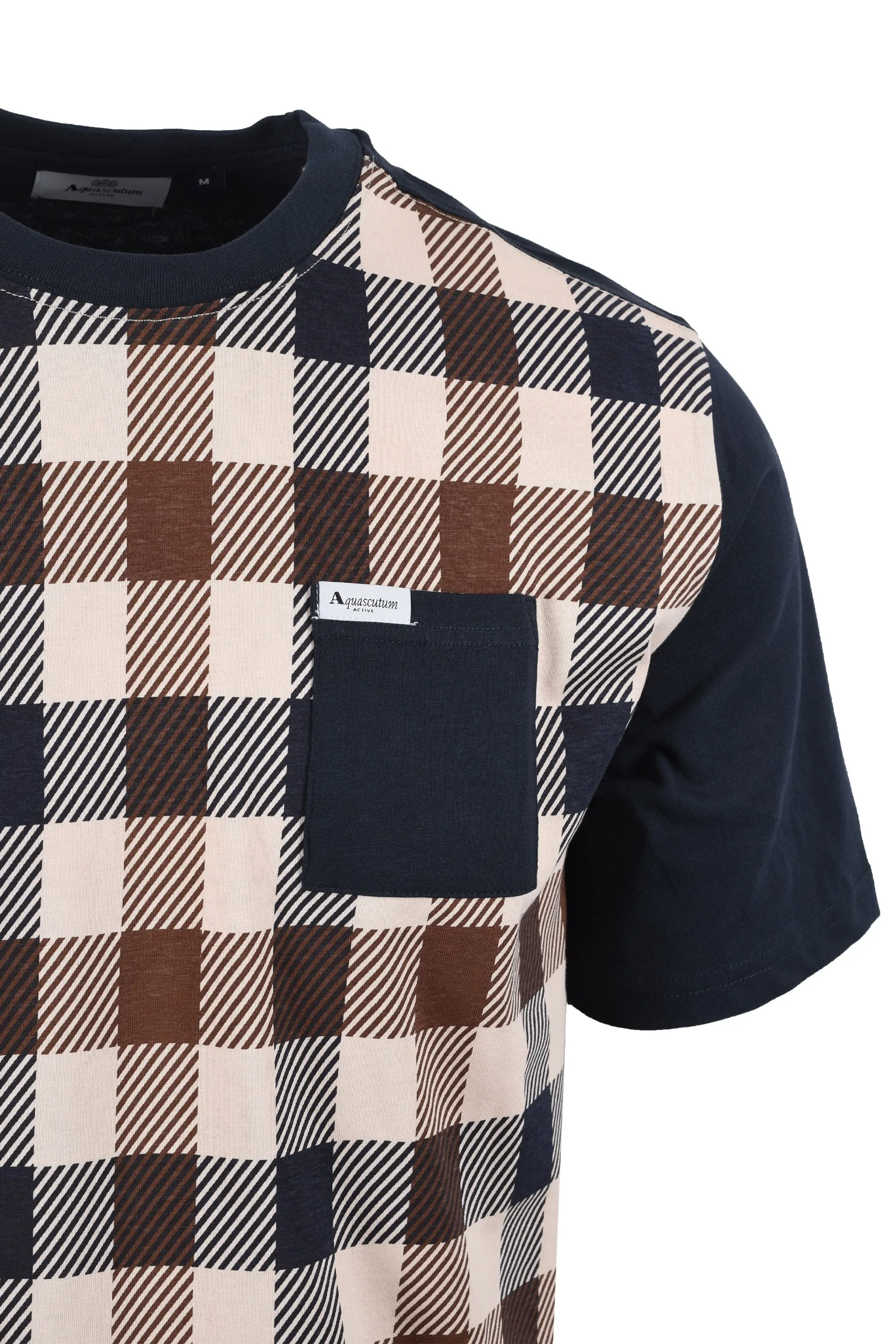 Aquascutum Marco Iconic Front Pocket T-shirt Navy
