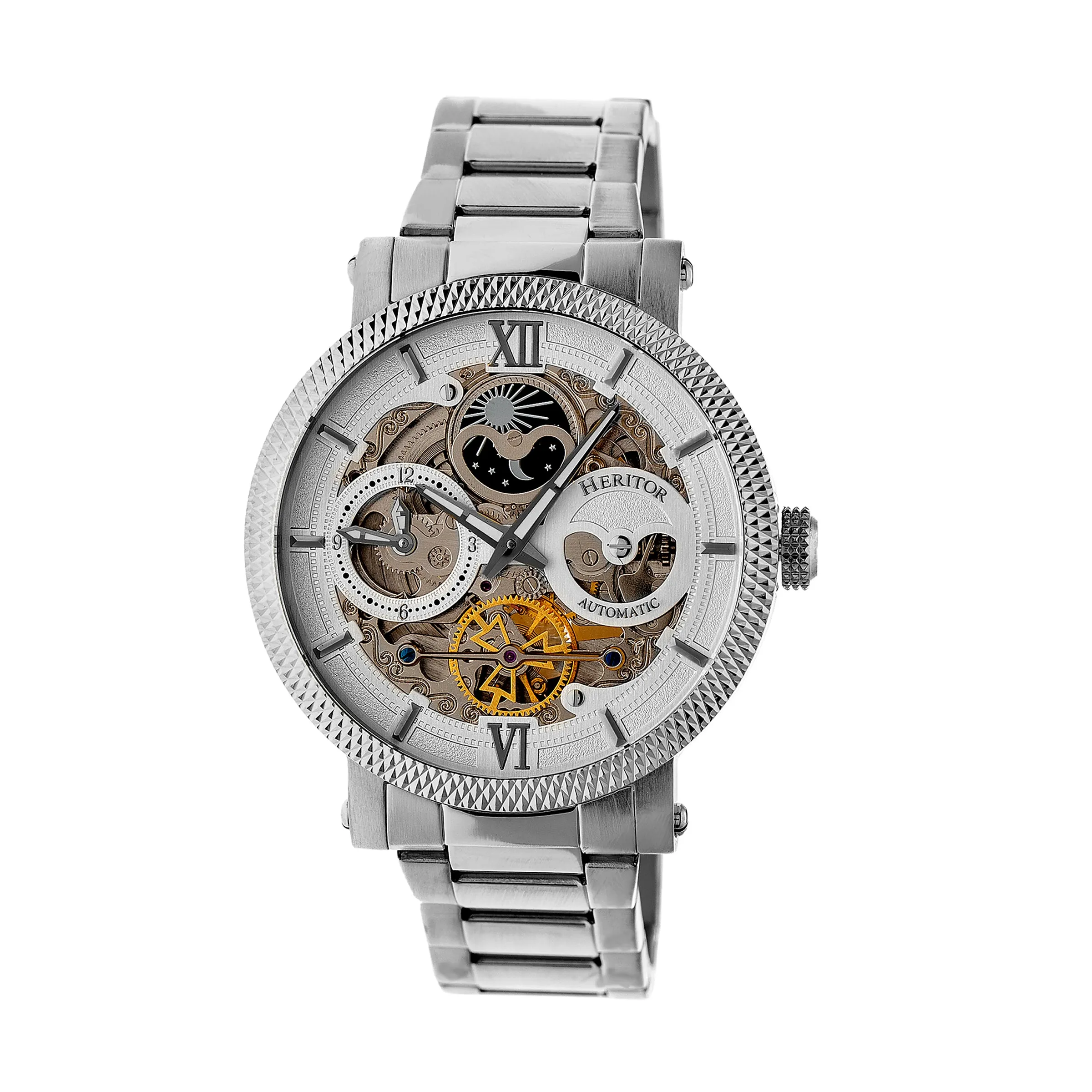 Aries Skeleton Dial Bracelet Watch