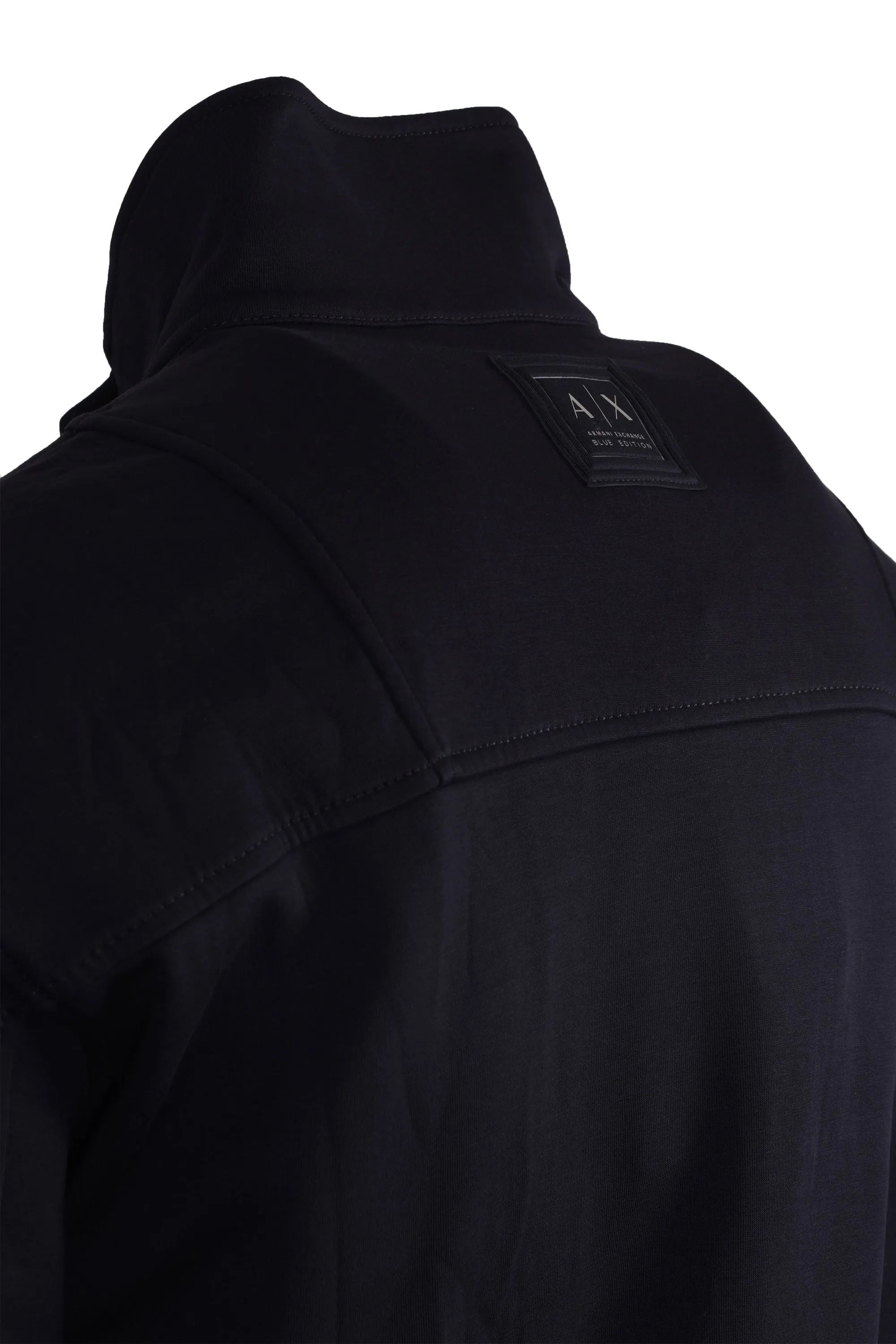 Armani Exchange Full Zip Sweatshirt Deep Navy