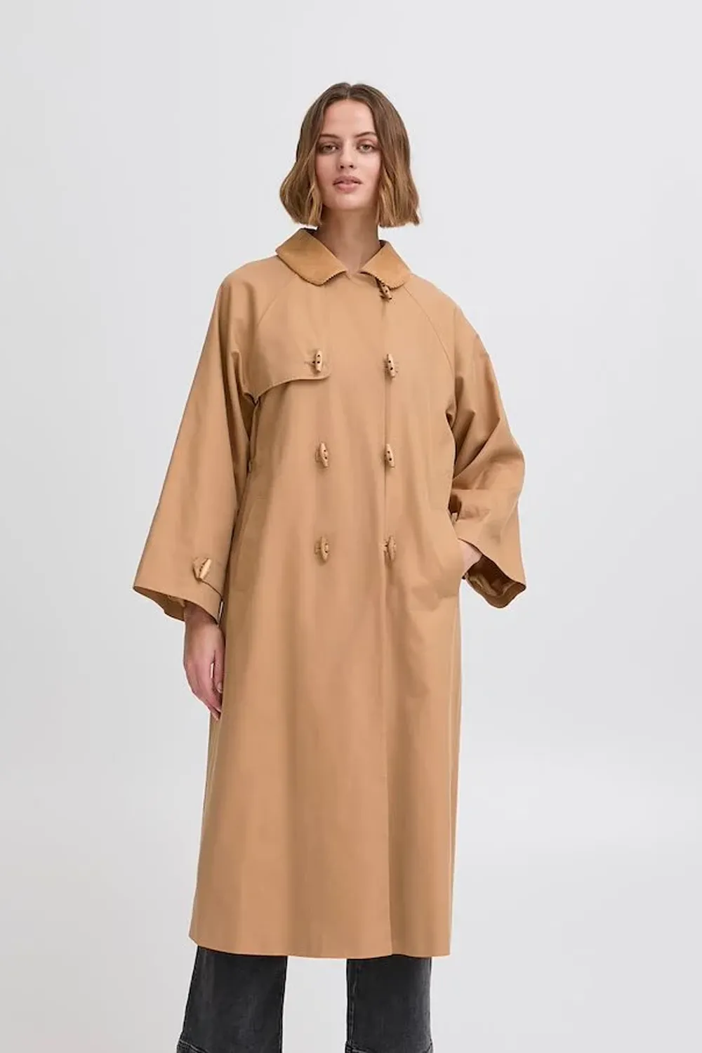 Atelier Reve Fika Tobacco Brown Coat