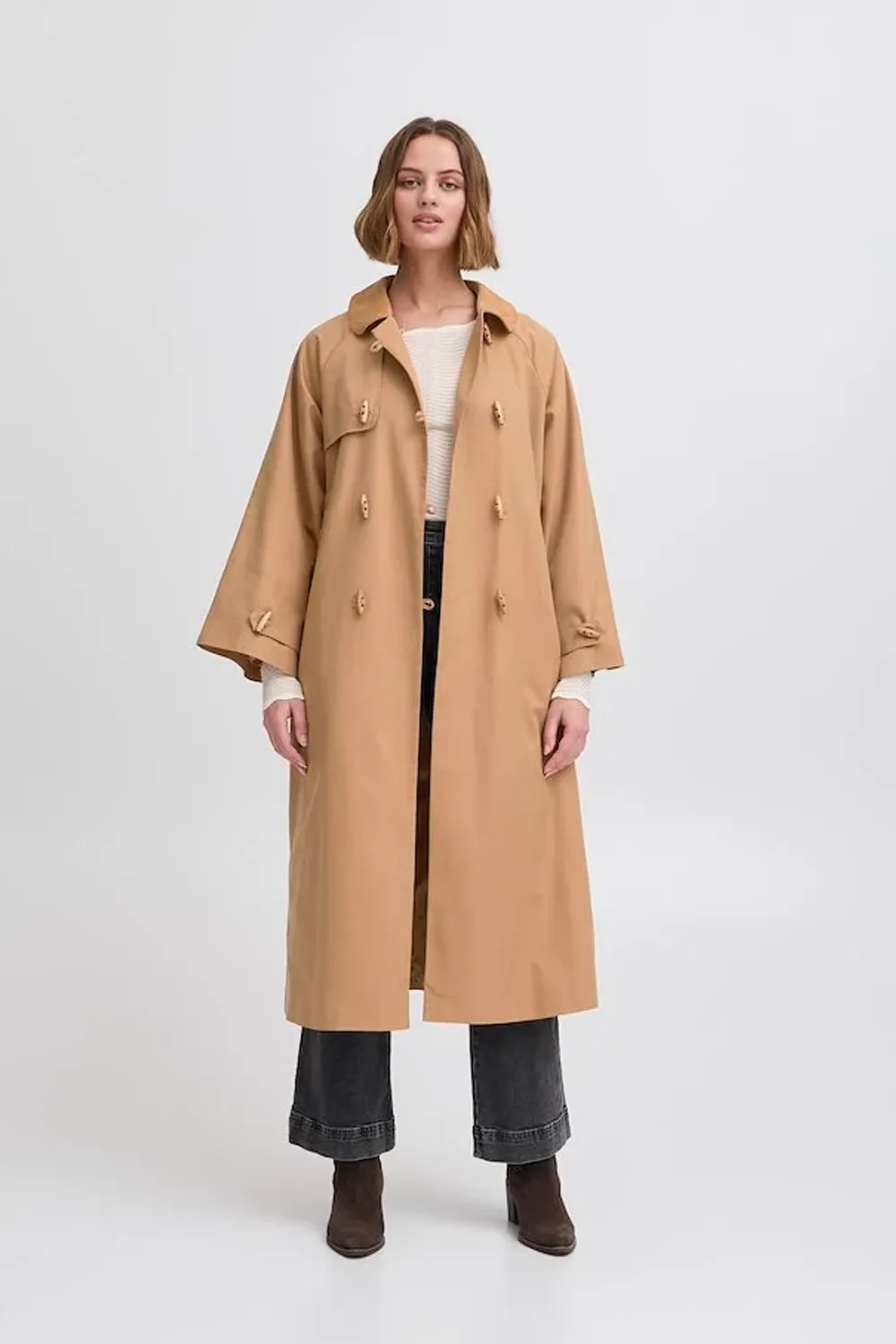 Atelier Reve Fika Tobacco Brown Coat