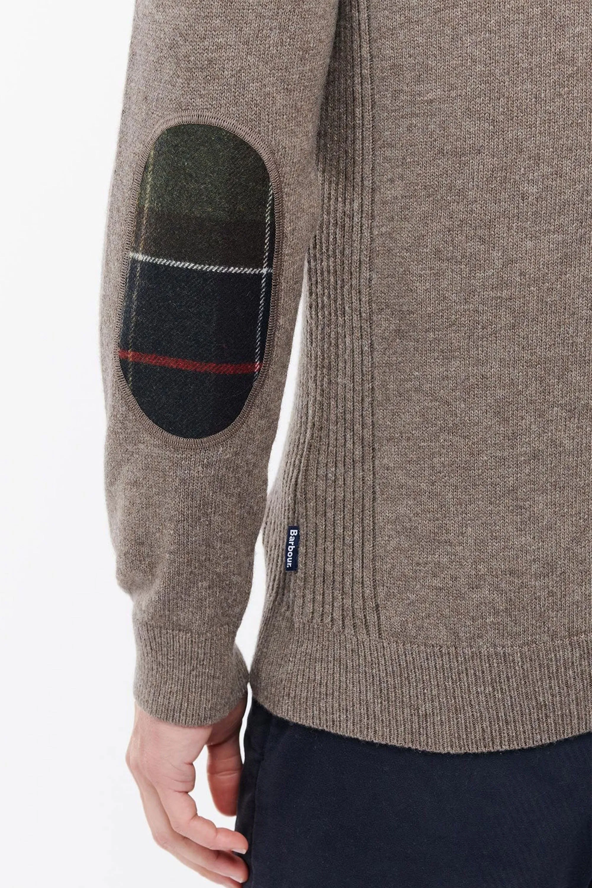 Barbour Holden Half Zip Jumper Knitwear Military Marl