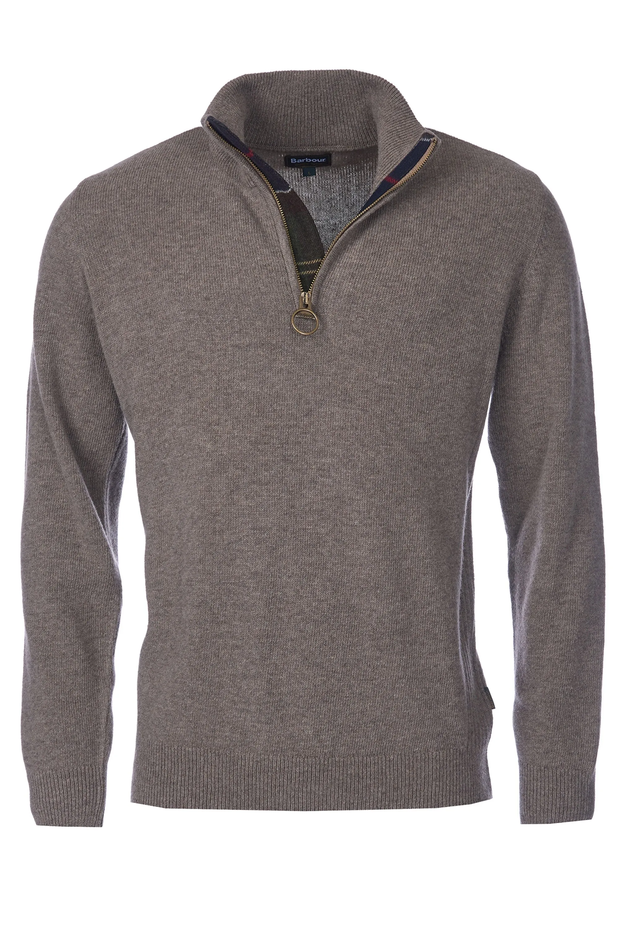 Barbour Holden Half Zip Jumper Knitwear Military Marl