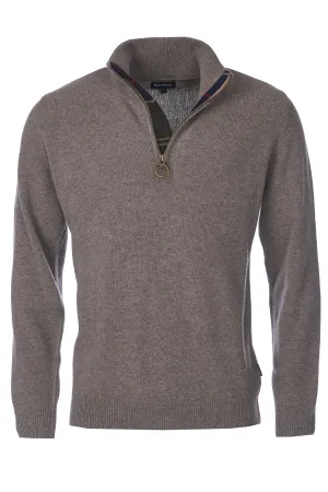 Barbour Holden Half Zip Jumper Knitwear Military Marl
