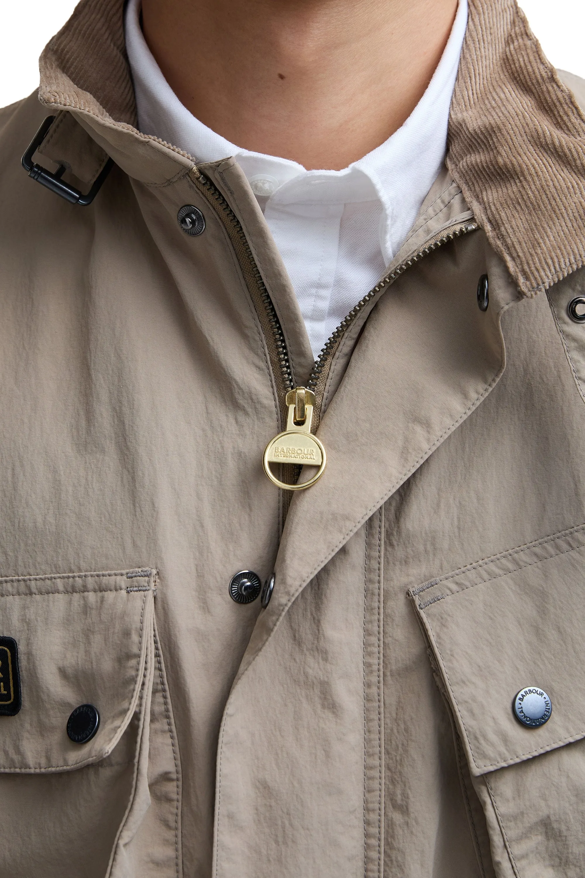 Barbour International A7 Showerproof Jacket Timberwolf