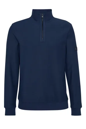 Barbour International Samuel Half Zip Sweatshirt Navy