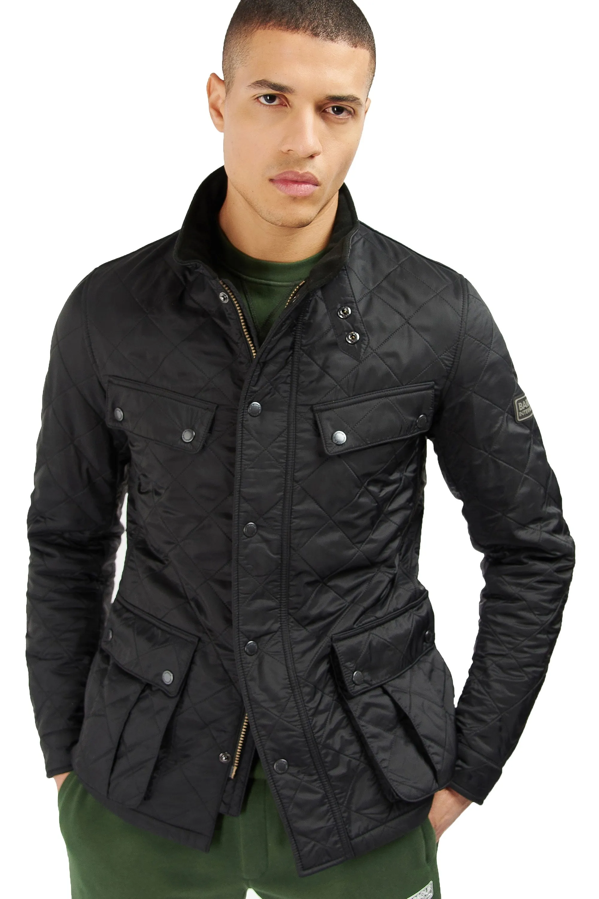 Barbour International Tourer Ariel Polarquilt Jacket Black