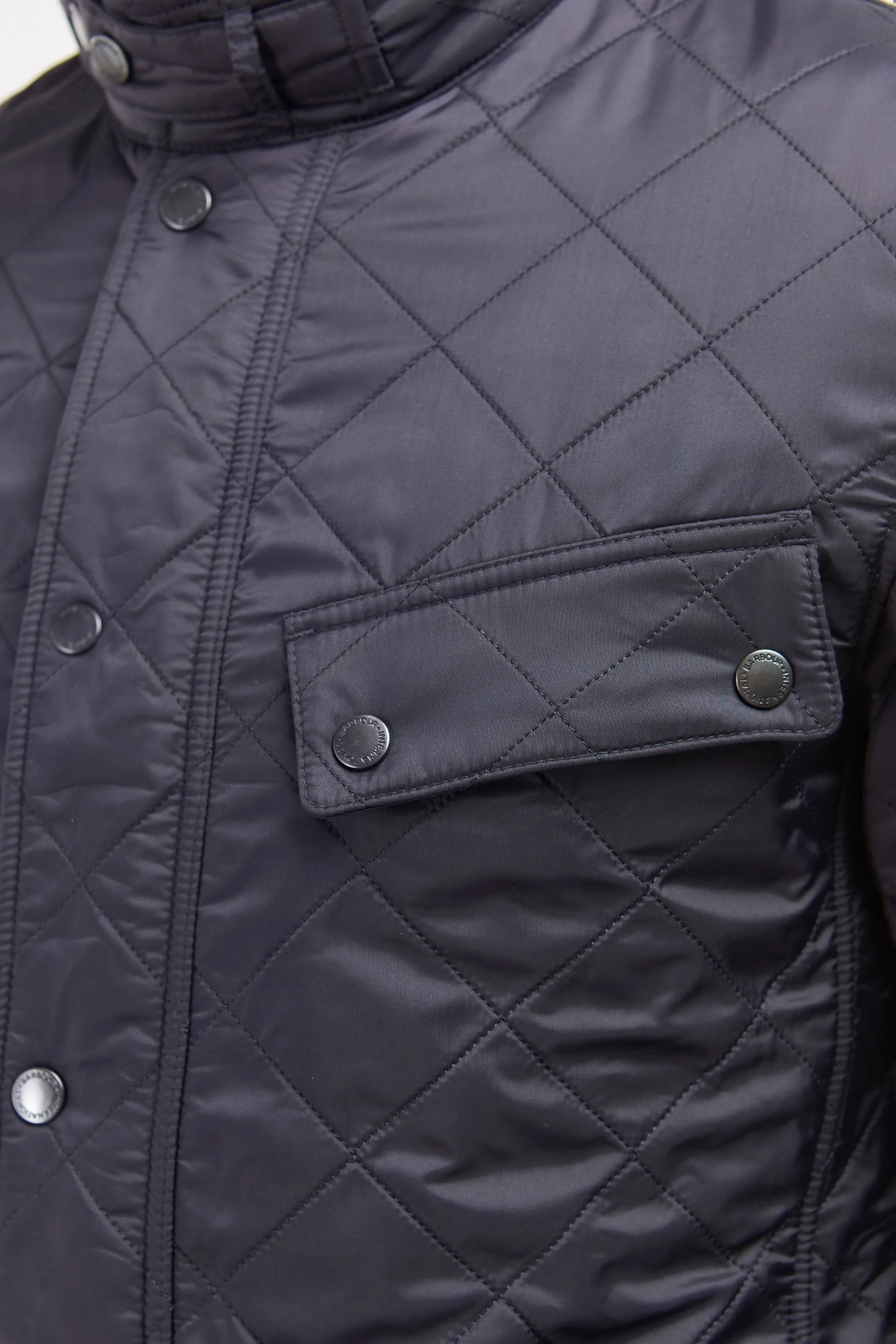 Barbour International Tourer Ariel Polarquilt Jacket Navy