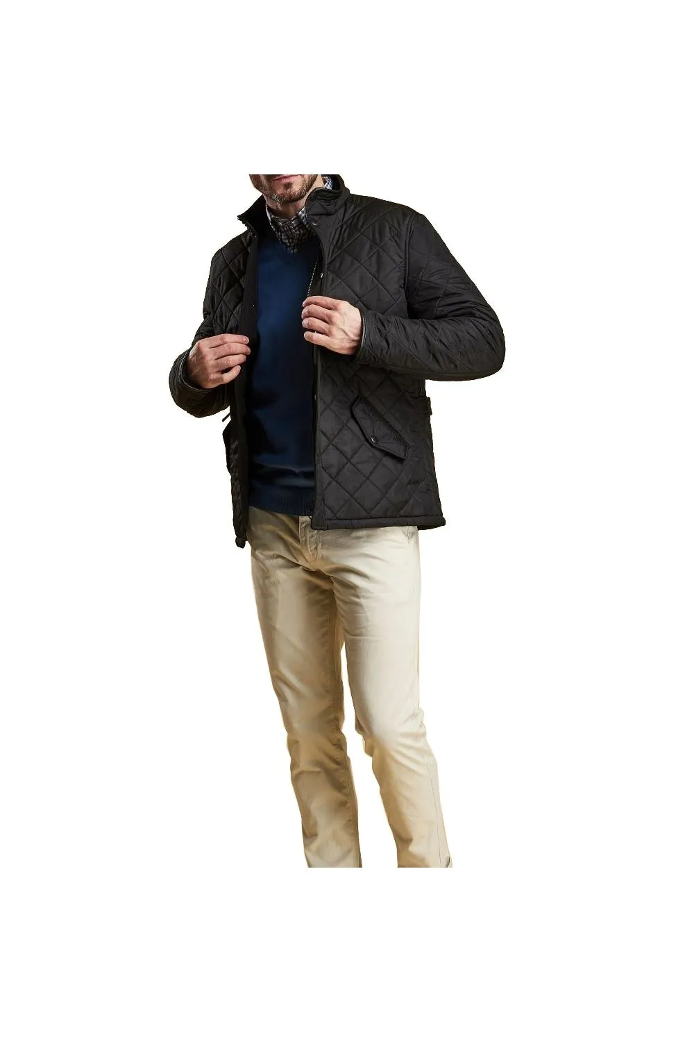 Barbour Powell Quilted Jacket Black