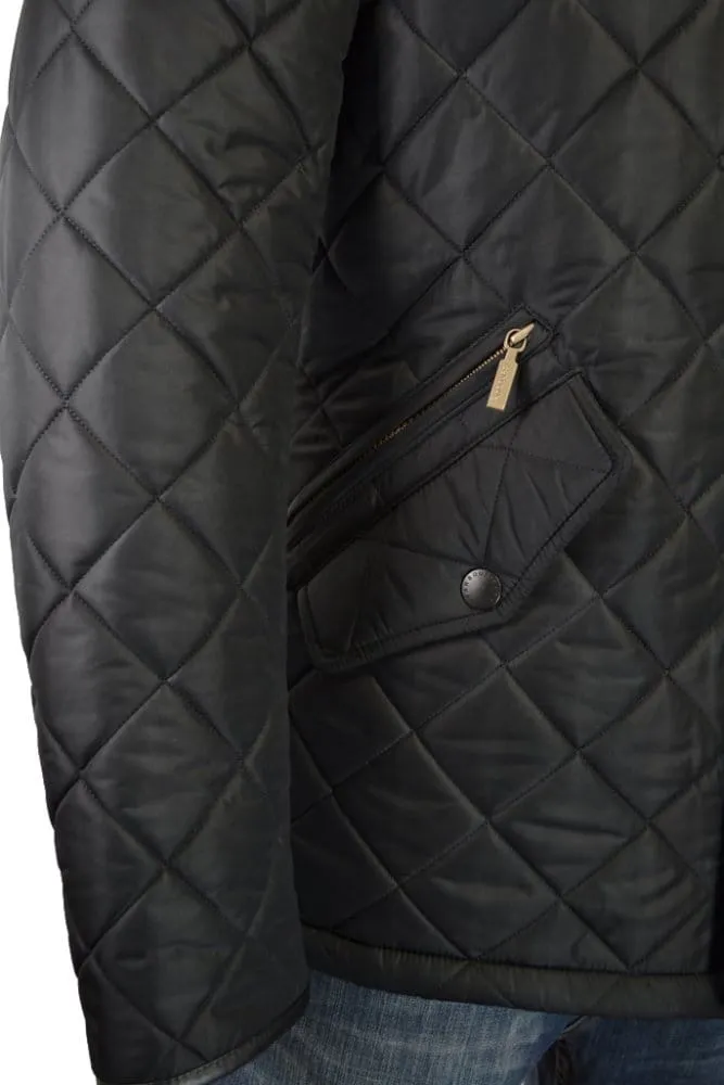 Barbour Powell Quilted Jacket Black