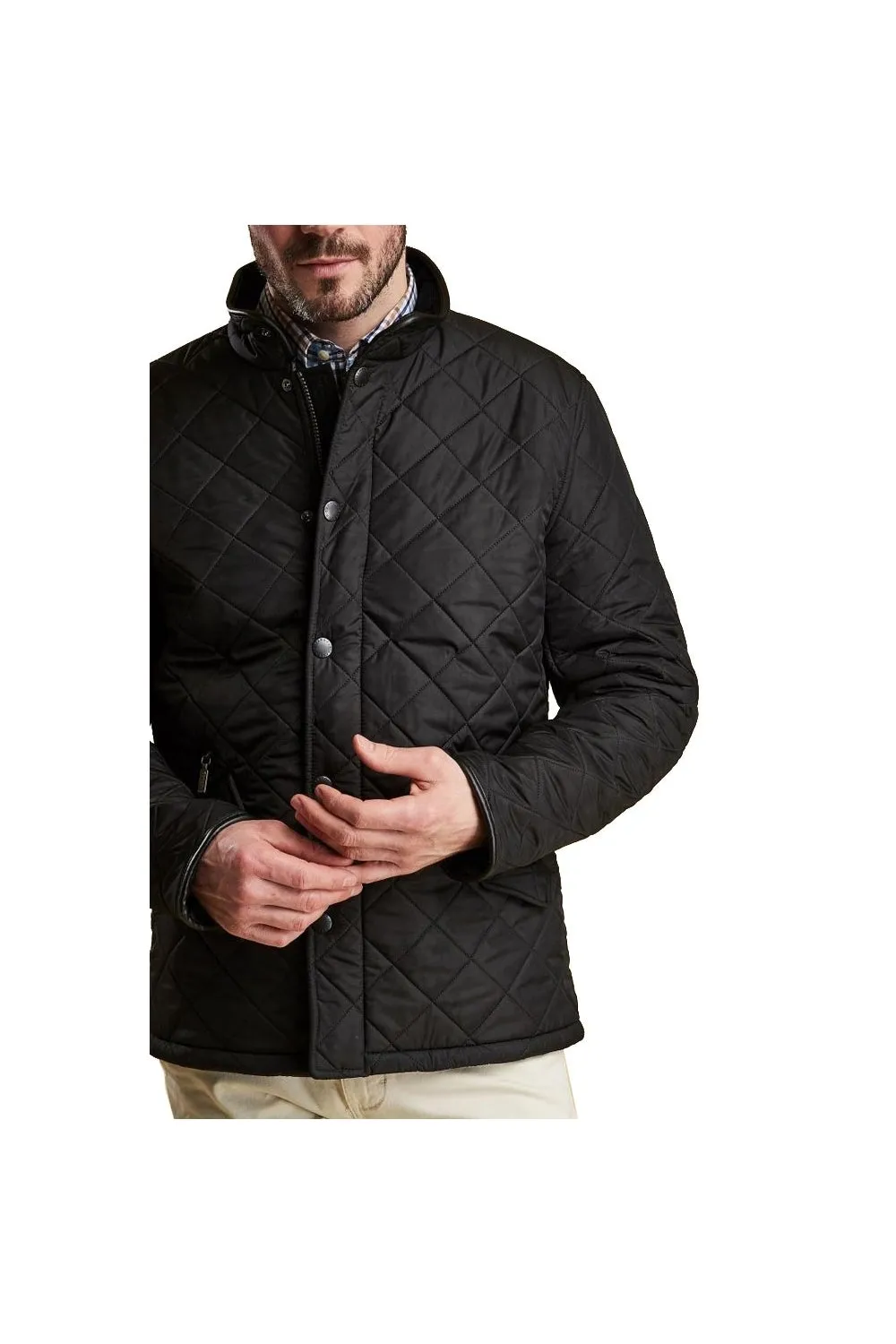 Barbour Powell Quilted Jacket Black