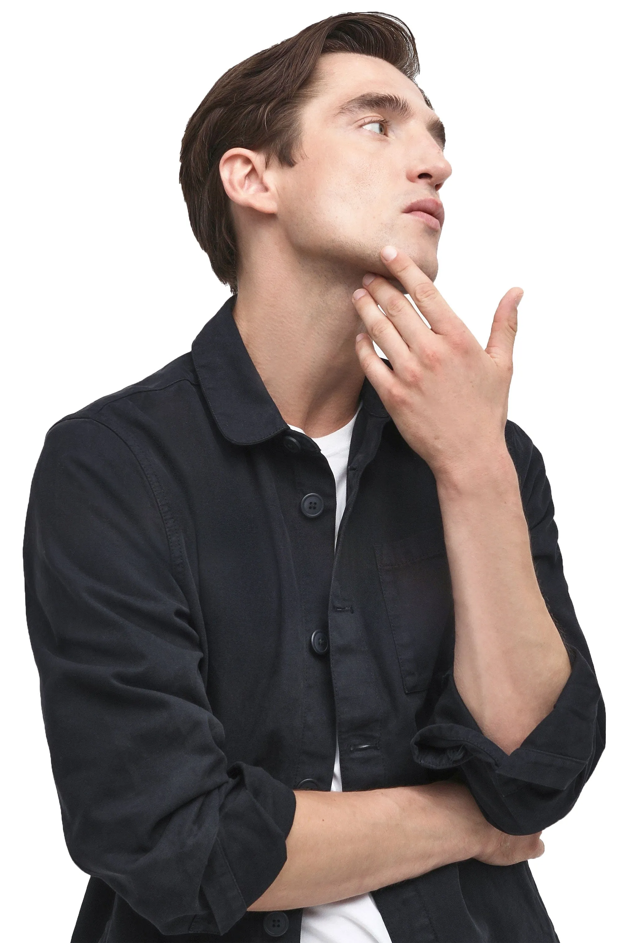 Barbour Washed Overshirt Navy