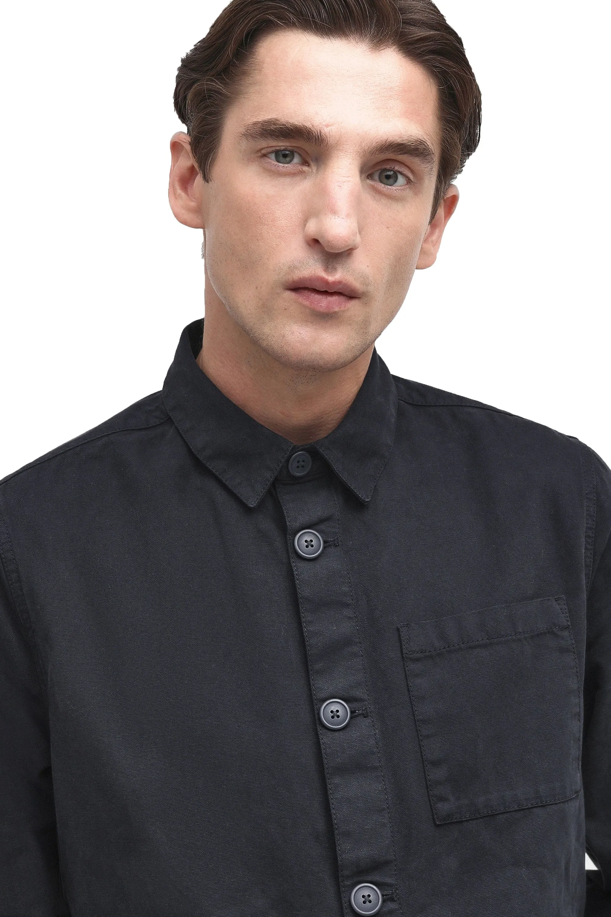 Barbour Washed Overshirt Navy