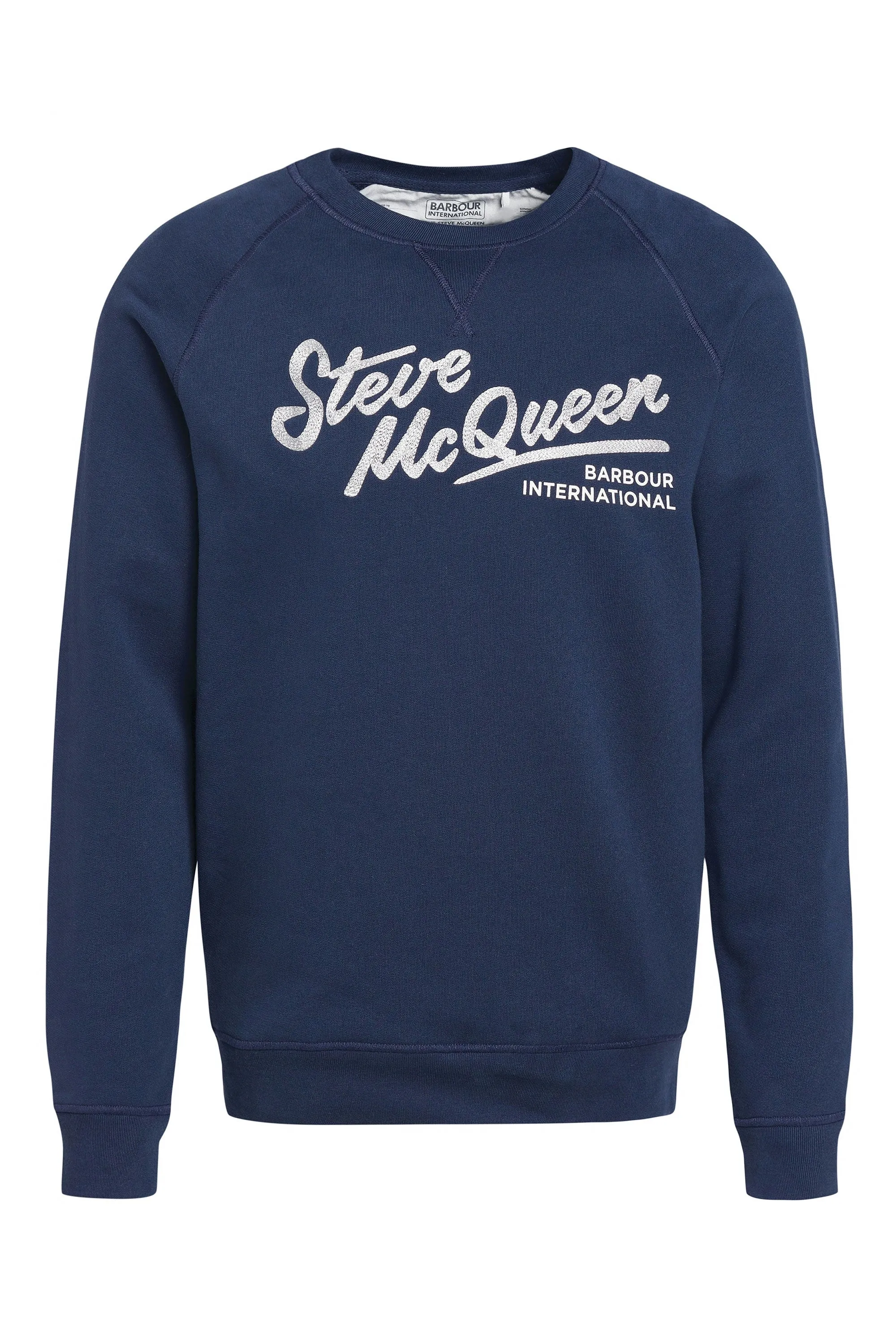 Barrbour Steve Mcqueen Frankie Crew Neck Sweatshirt Oxford Navy