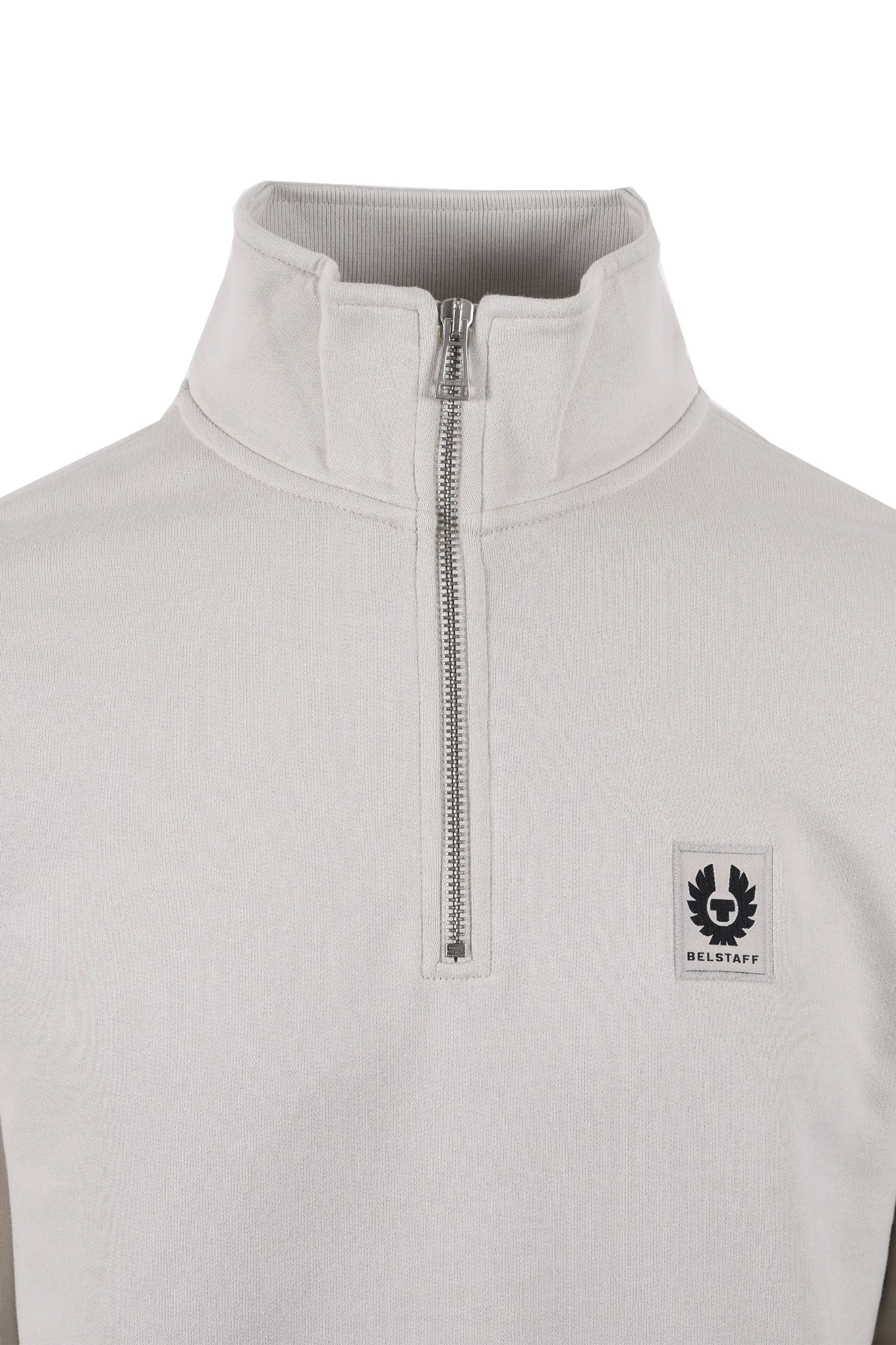 Belstaff Half Zip Sweatshirt Stone Beige
