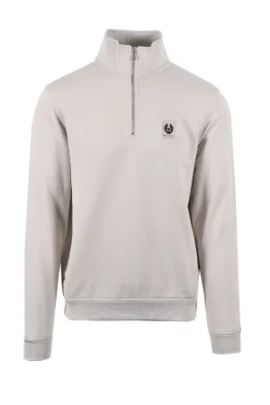 Belstaff Half Zip Sweatshirt Stone Beige