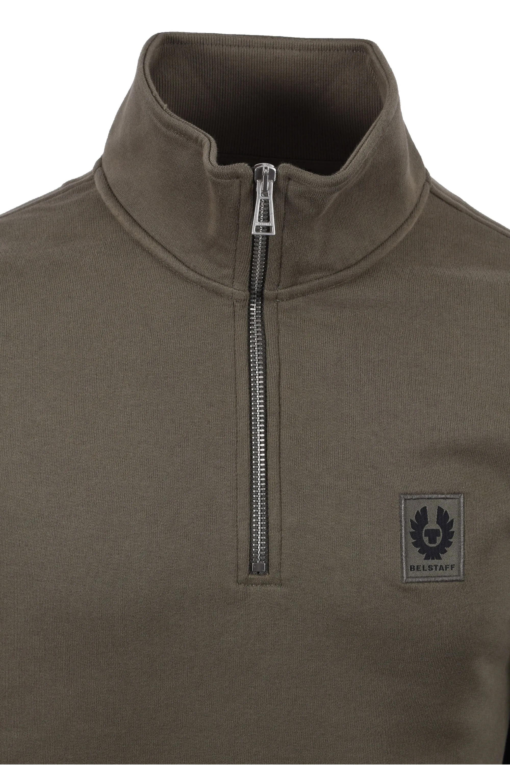 Belstaff Half Zip Sweatshirt Surplus Green