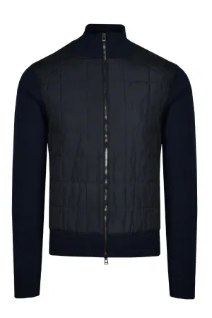 Belstaff Kelbrook Zip Cardigan Washed Navy