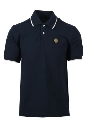 Belstaff Tipped Polo Shirt Dark Ink