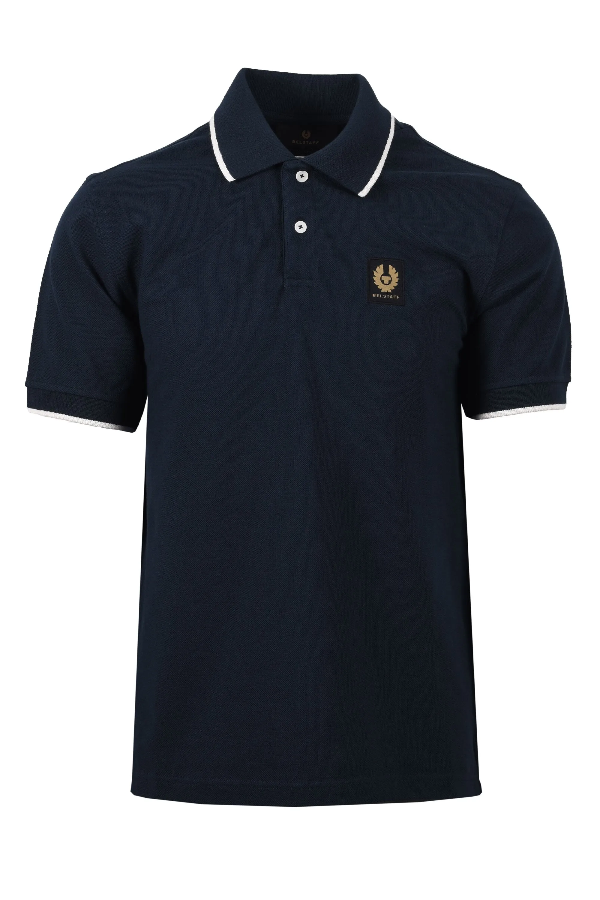 Belstaff Tipped Polo Shirt Dark Ink