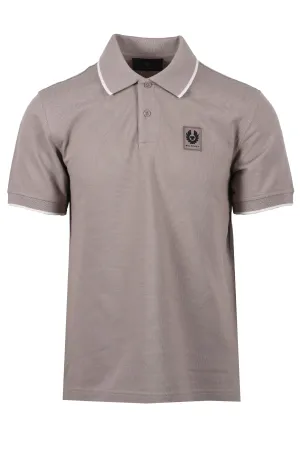 Belstaff Tipped Polo Shirt Pumice