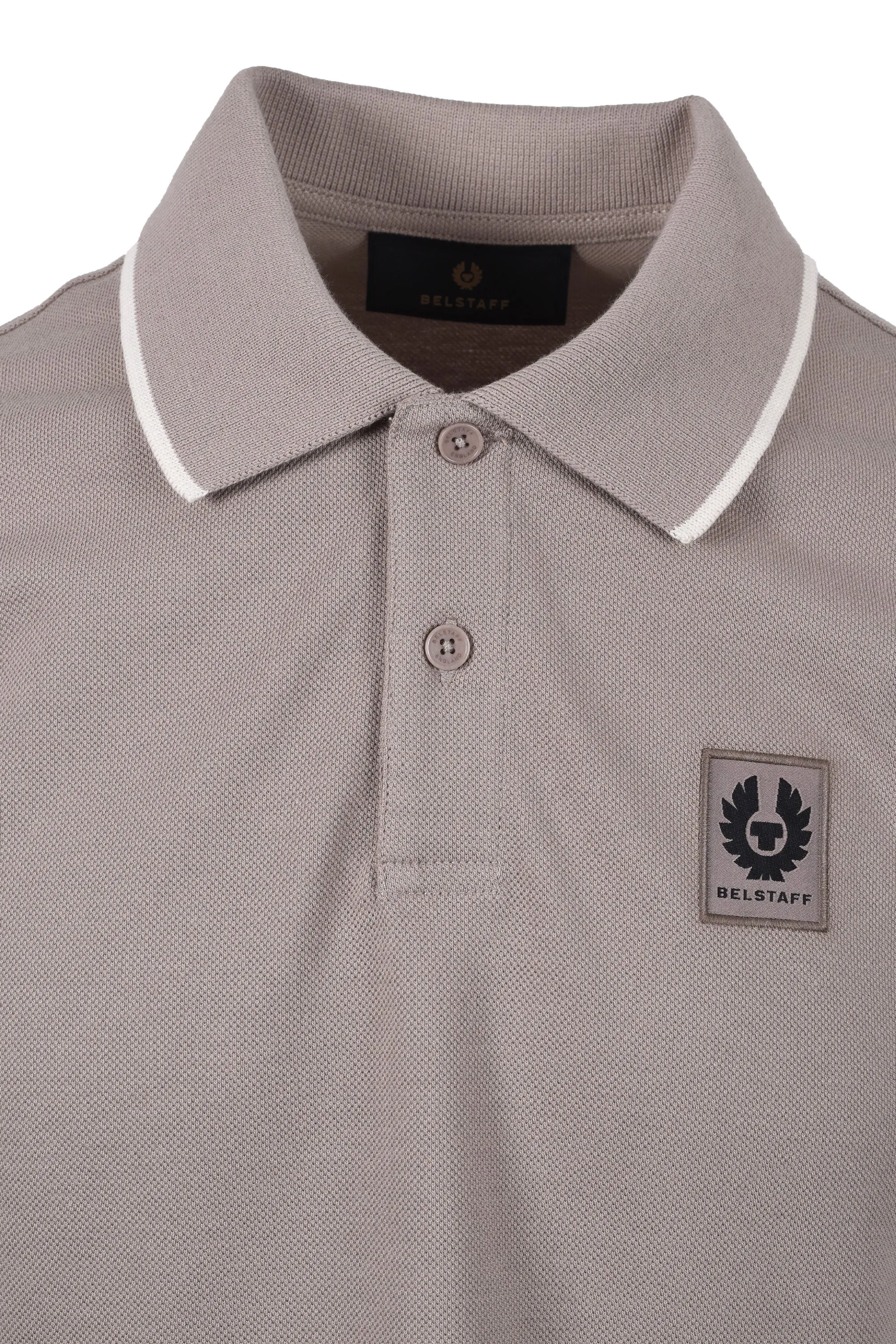 Belstaff Tipped Polo Shirt Pumice