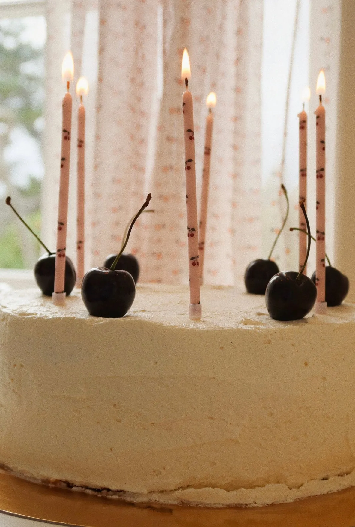 birthday candles print - cherry