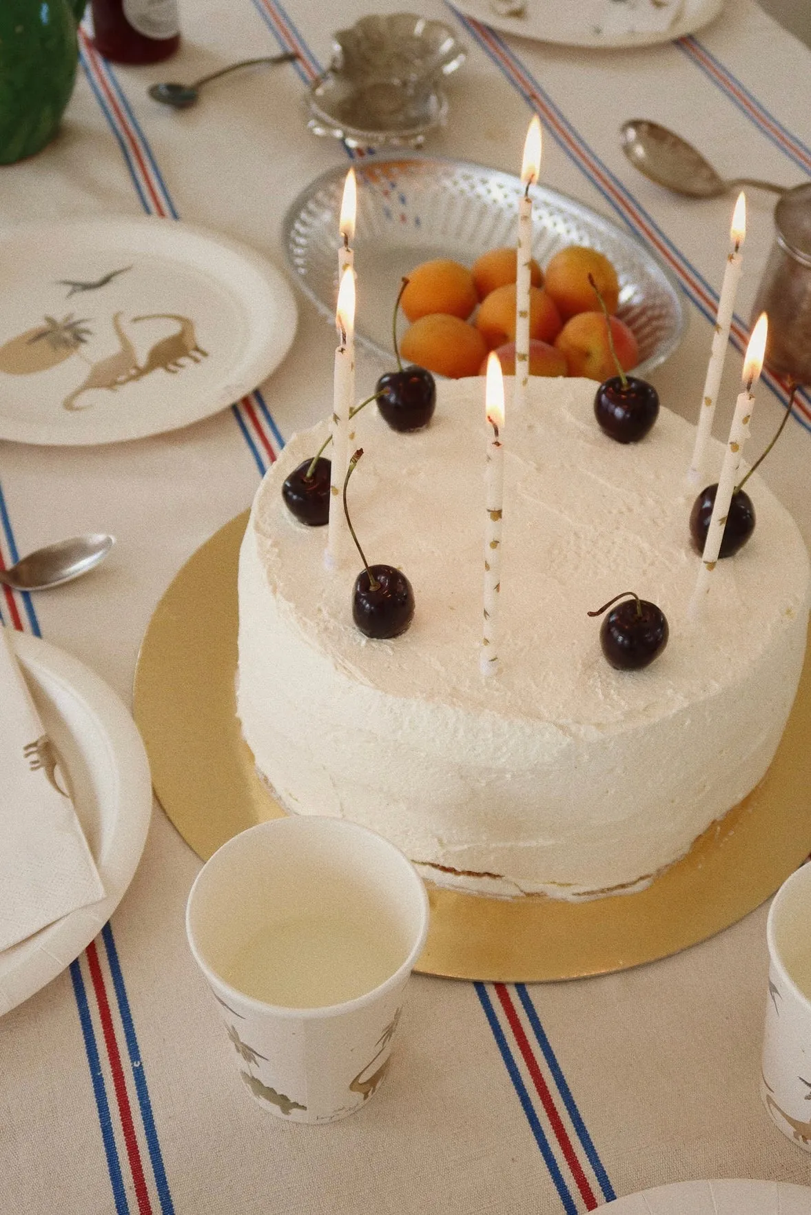 birthday candles print - lemon