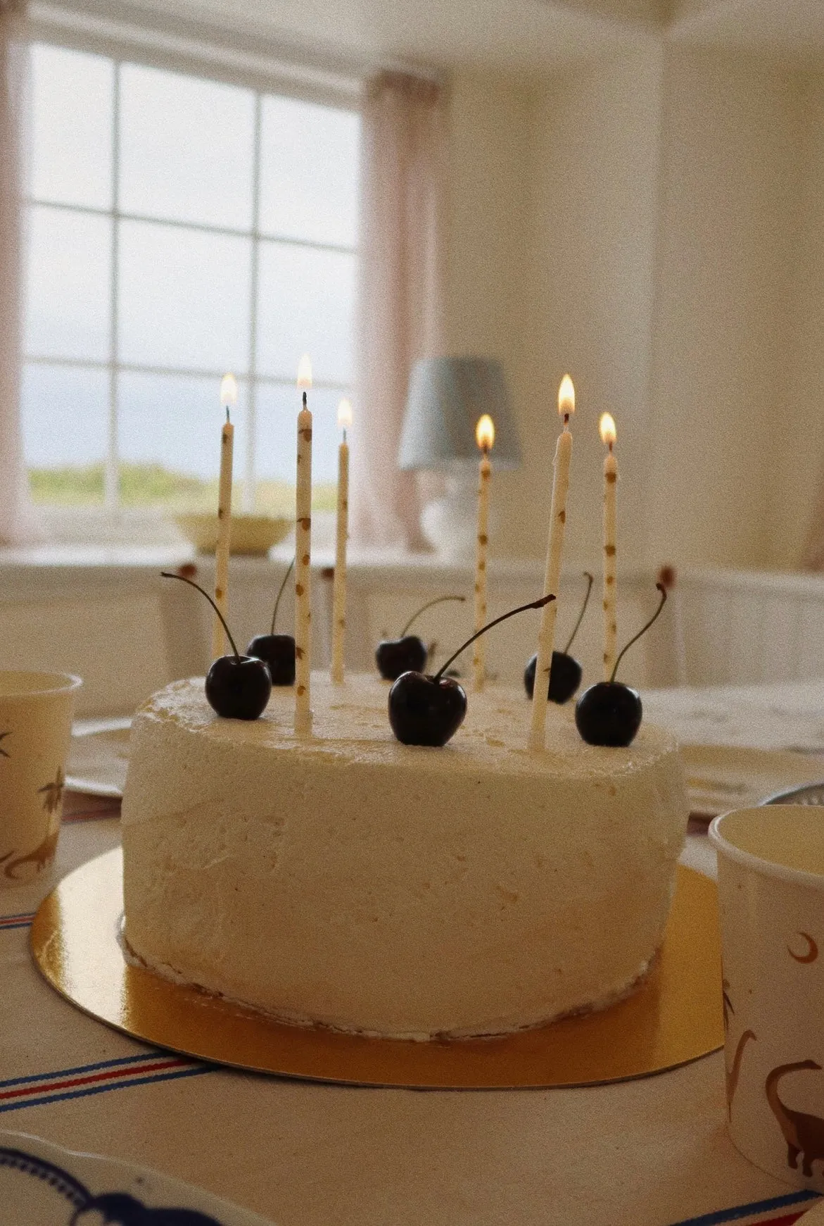 birthday candles print - lemon
