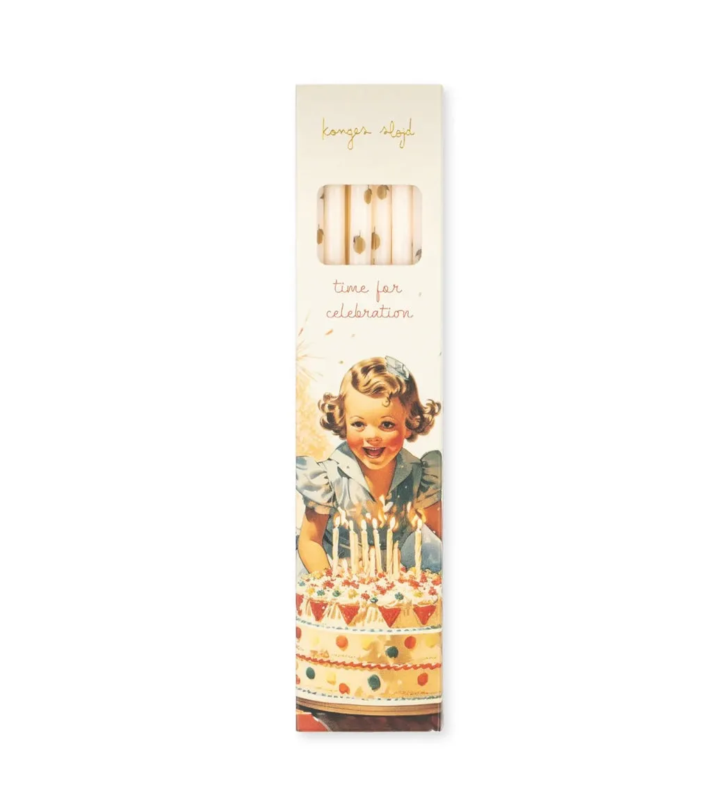 birthday candles print - lemon