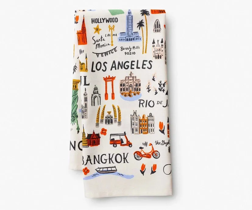 Bon Voyage Tea Towel