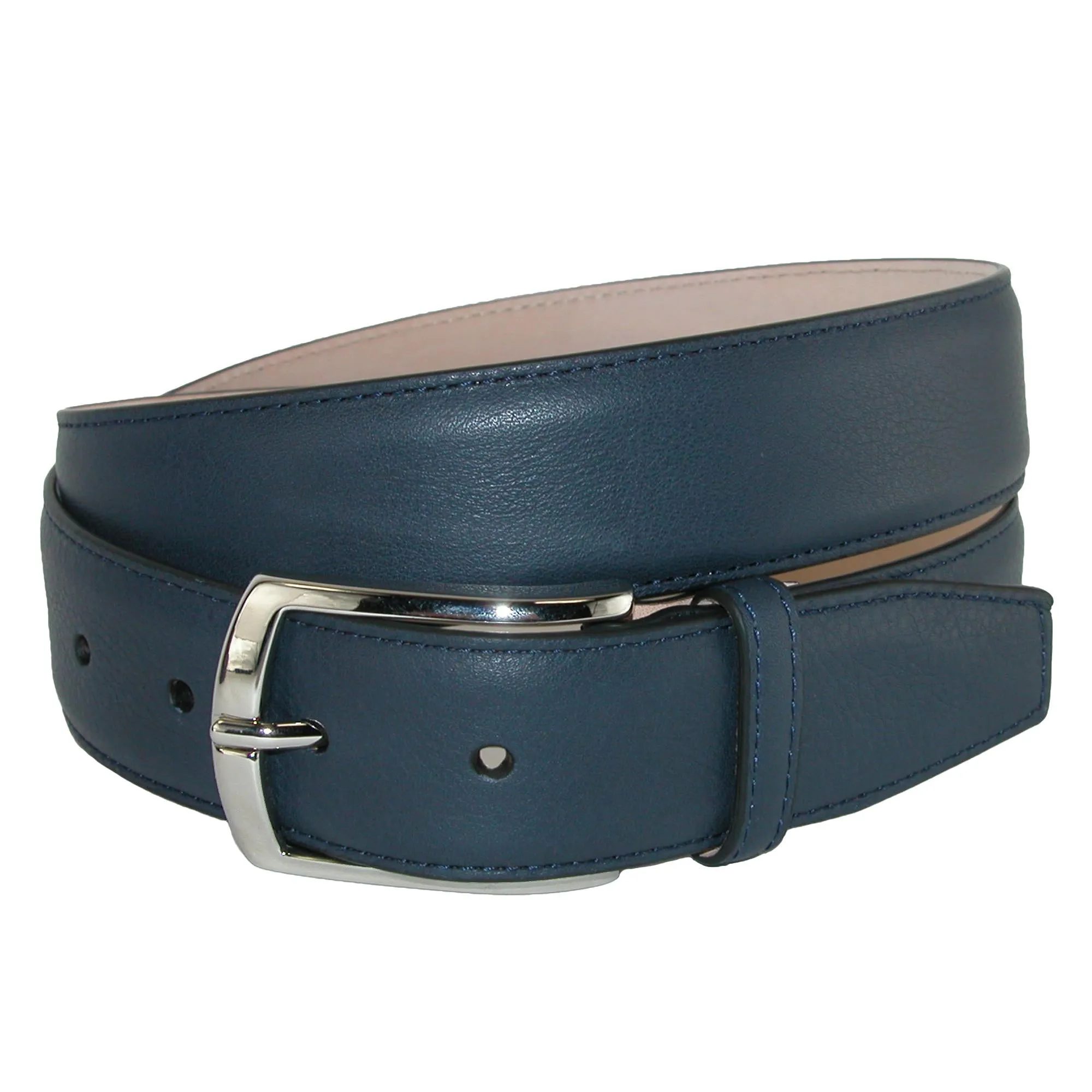 Borgo Boxcalf Dress Belt with Solid Brass Buckle
