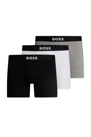 Boss 3p D.beckham Boxer Briefs White/Grey/Black