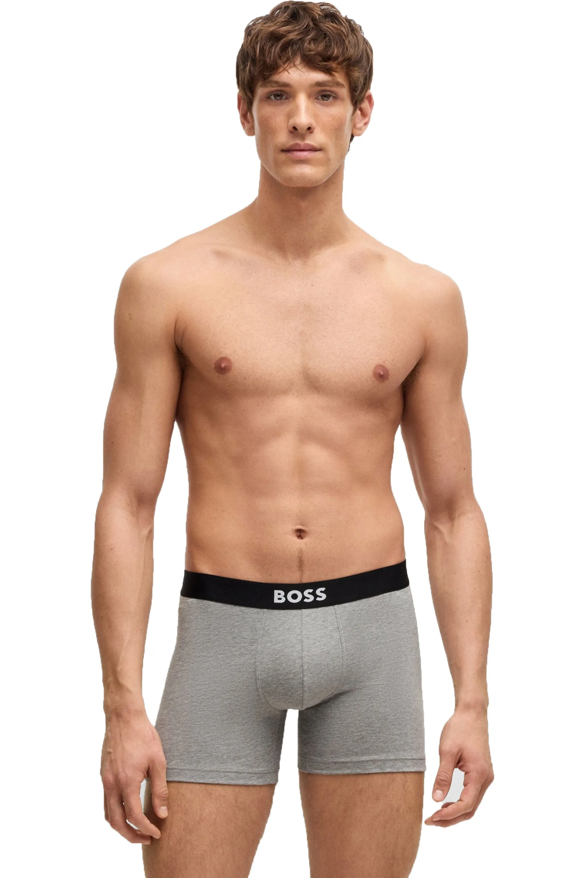 Boss 3p D.beckham Boxer Briefs White/Grey/Black