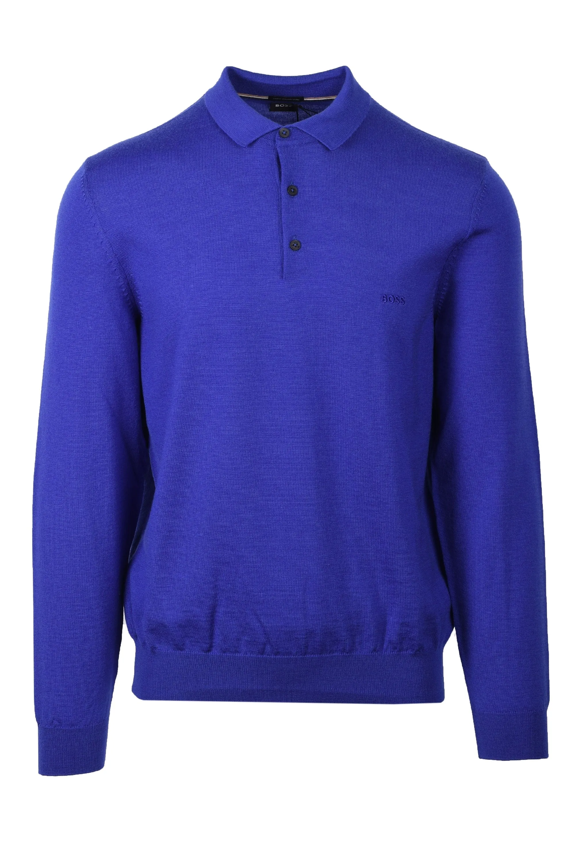 Boss Black Bono-l Long Sleeved Polo Shirt Dark Purple