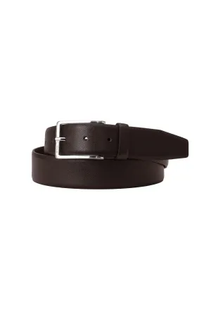 Boss Black Erman-l_sz35 Leather Belt Dark Brown