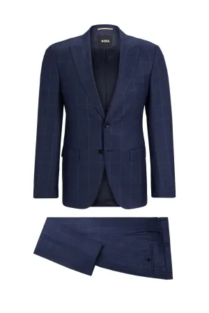 Boss H-huge-2pce-peak -232 Suit Dark Blue