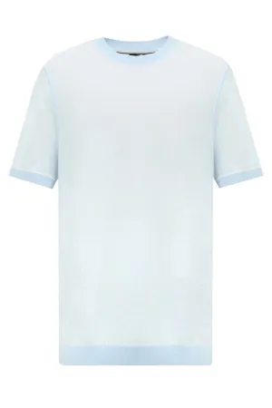 Boss H-janfranco Knitwear Light Pastel Blue
