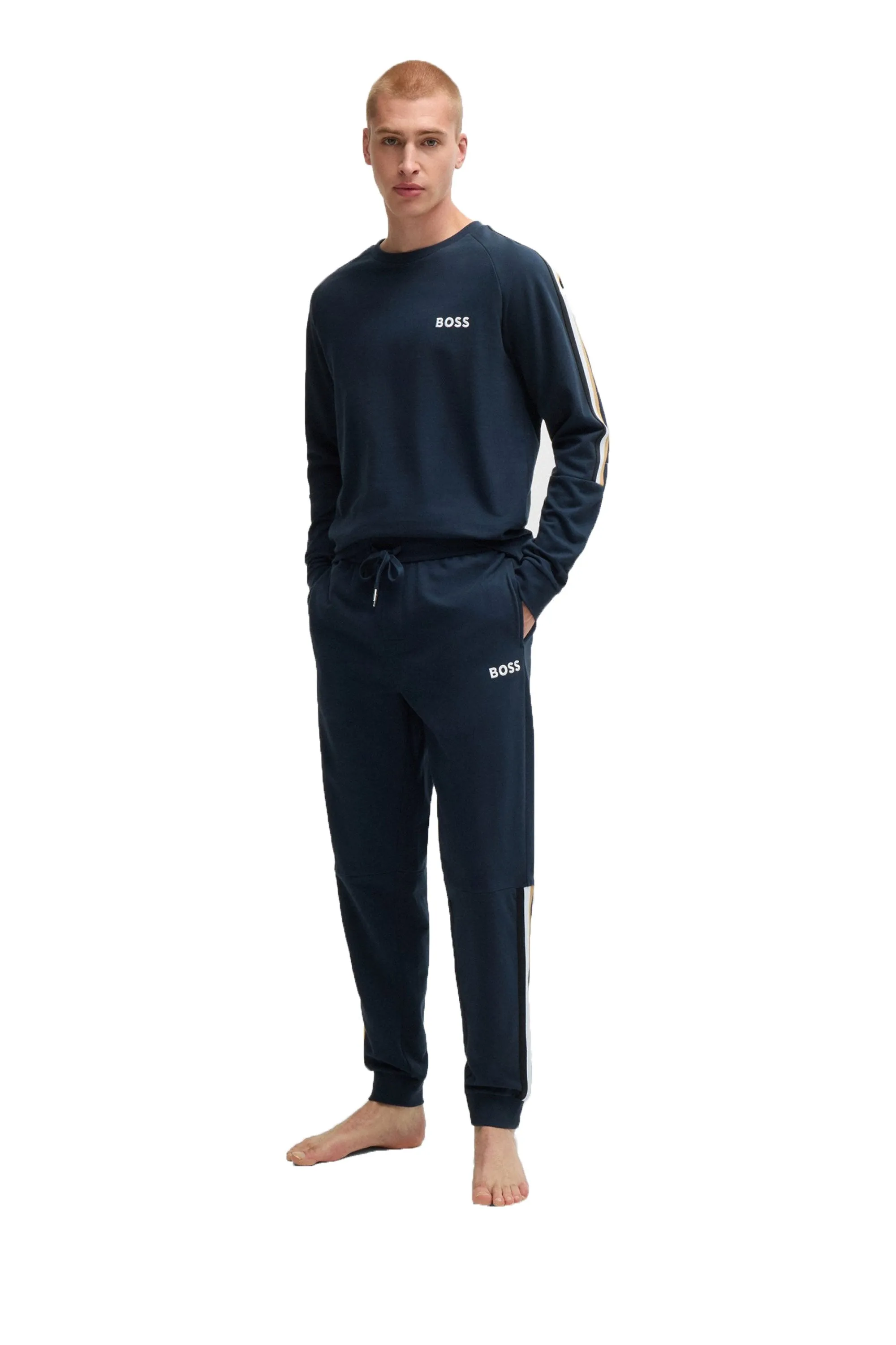 Boss Iconic Pajama Set Dark Blue