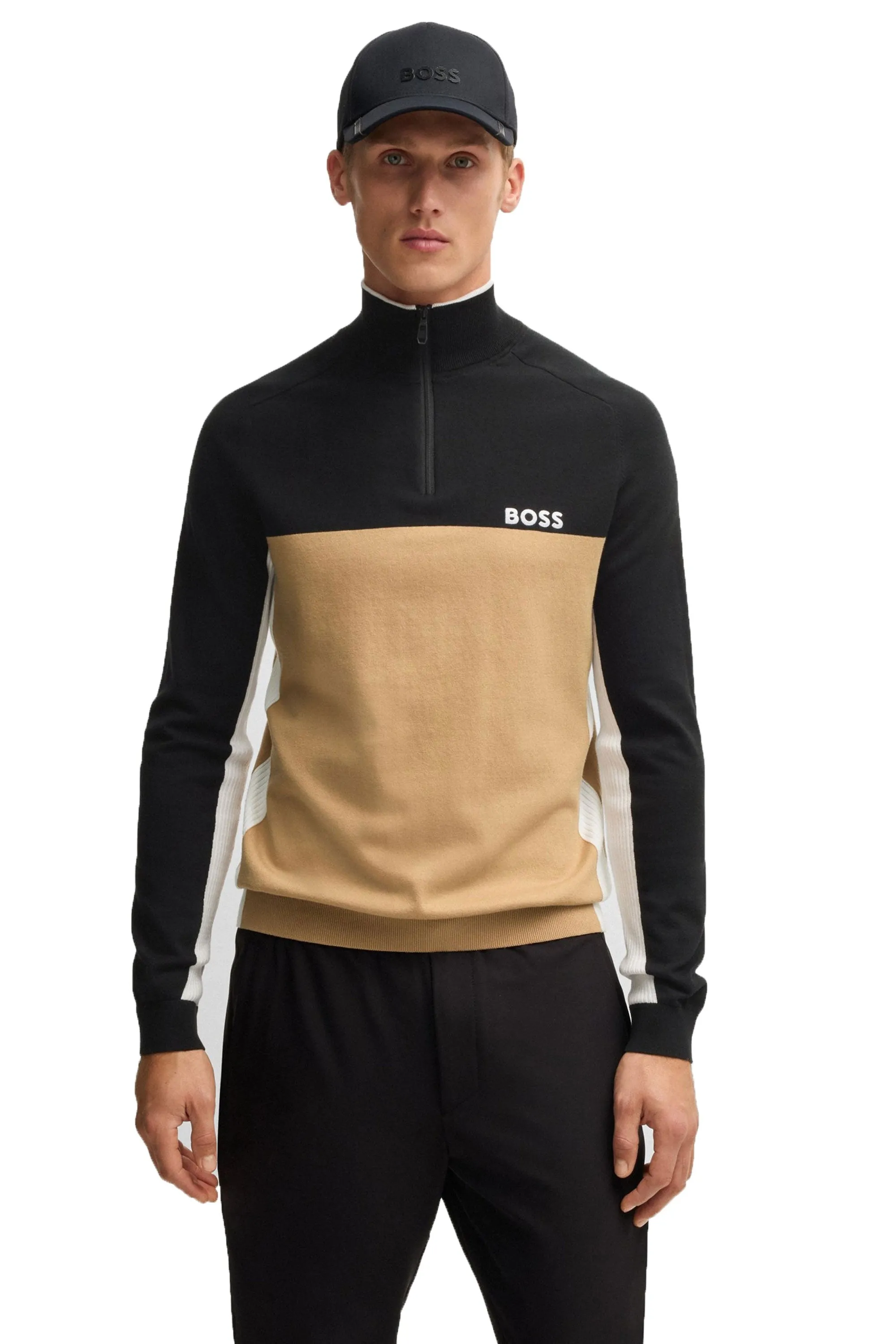 Boss K_hydro-x Half Zip Black