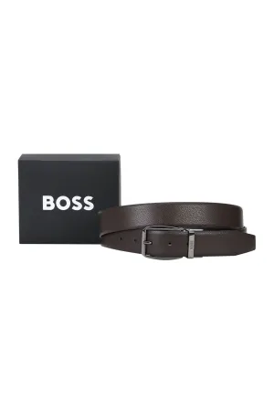Boss Oanto_or35_sp Leather Belt Dark Brown