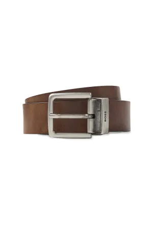 Boss Omar_or40_pp Leather Belt Medium Brown