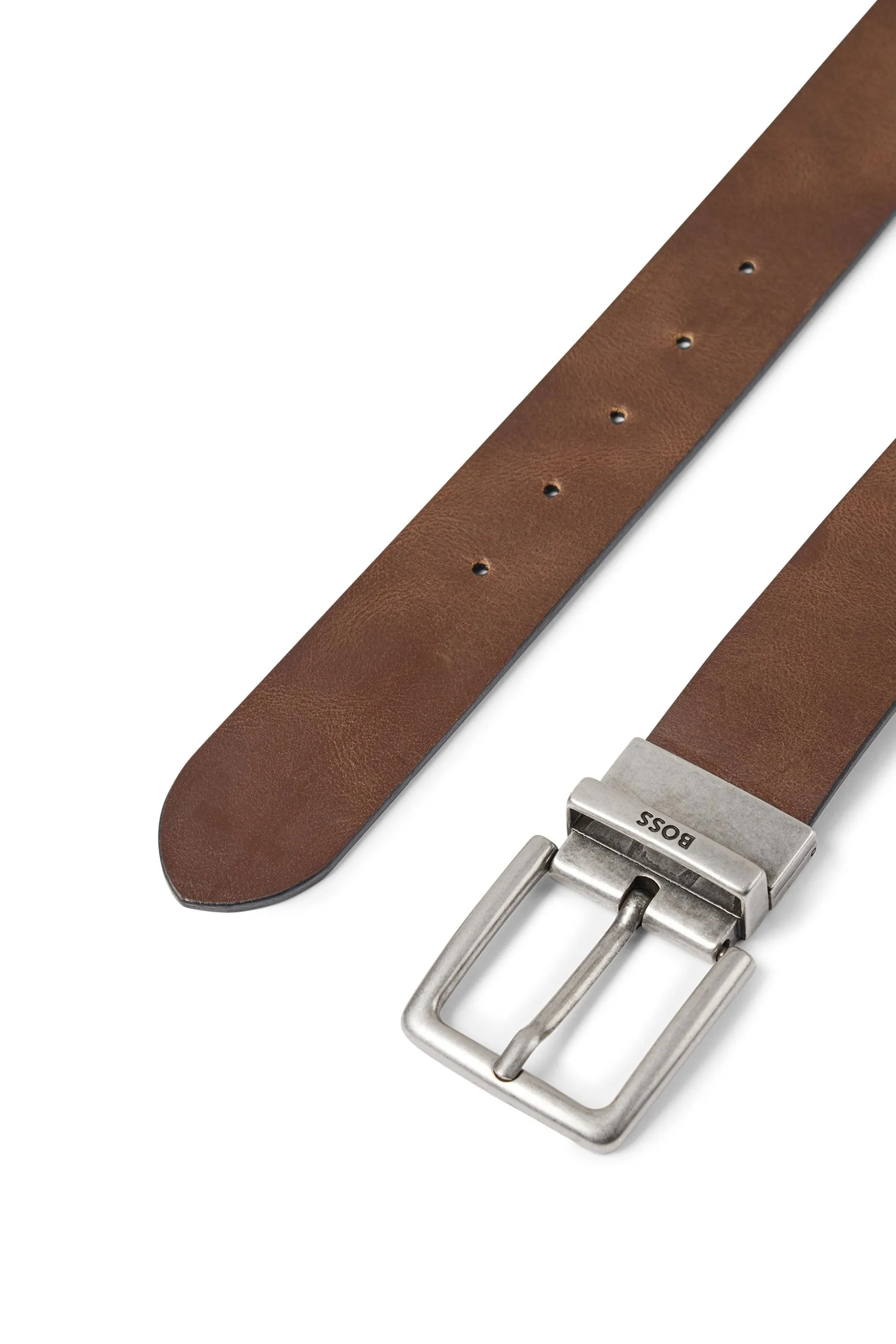Boss Omar_or40_pp Leather Belt Medium Brown