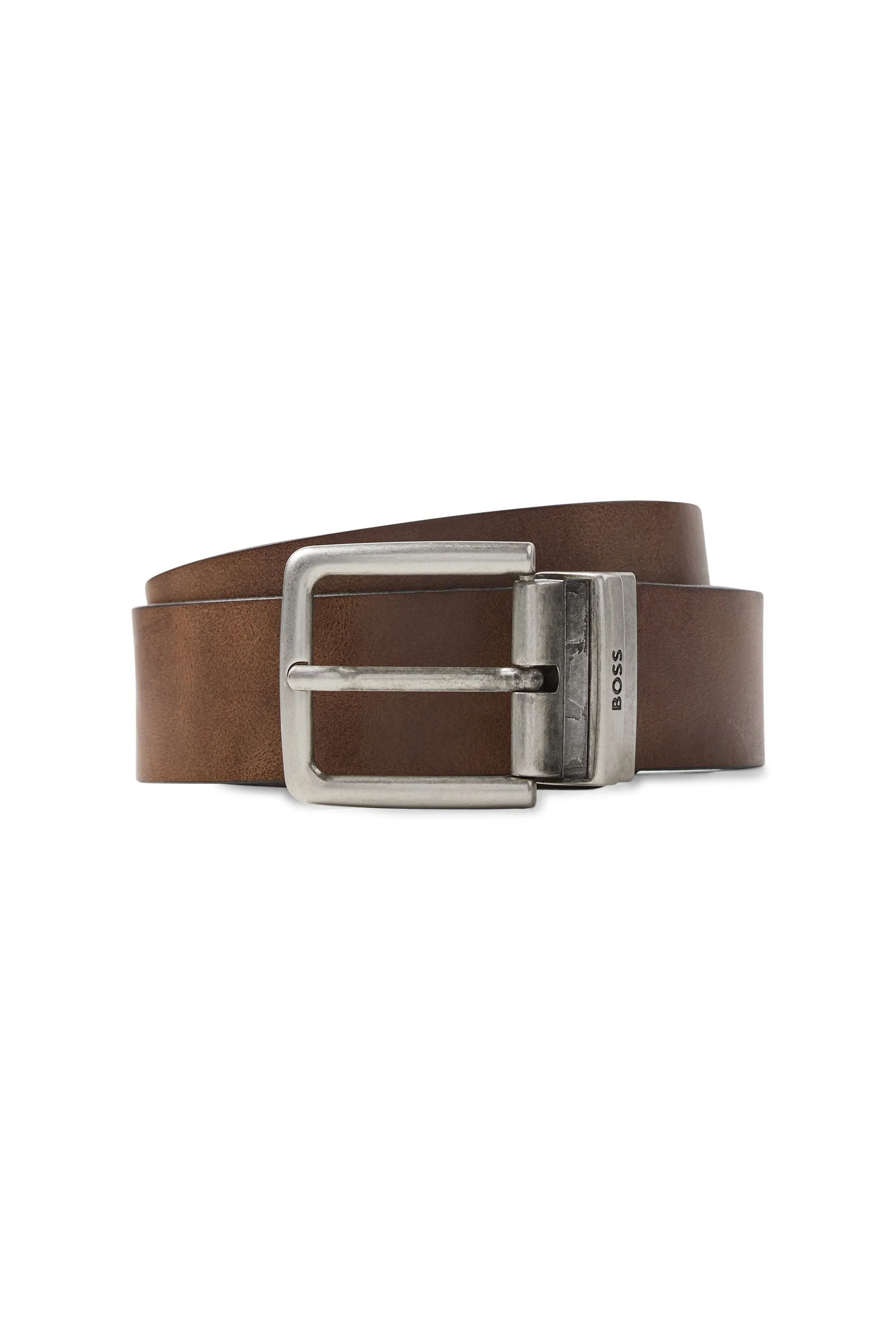 Boss Omar_or40_pp Leather Belt Medium Brown