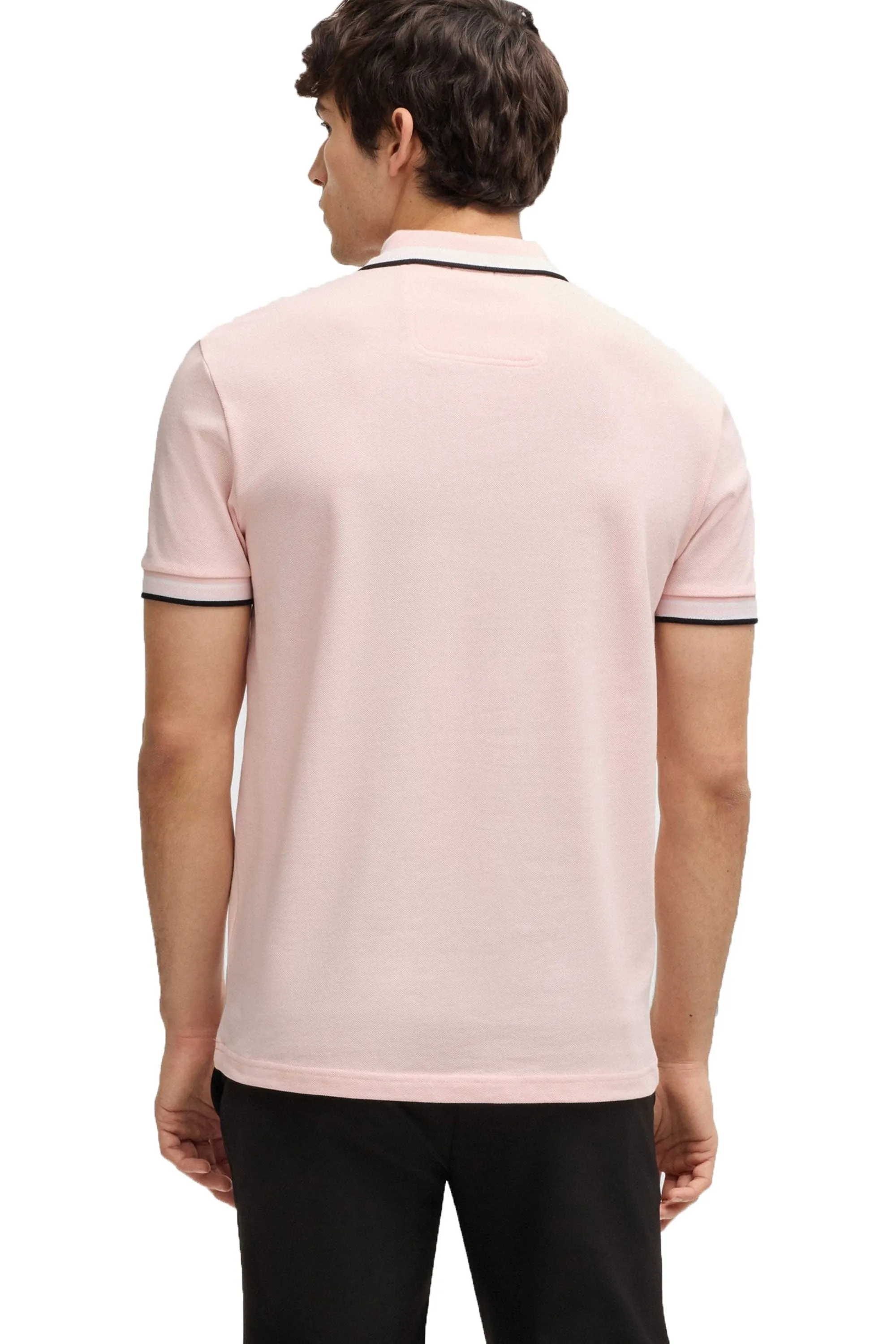Boss Paddy Polo Shirt Light Pastel Pink